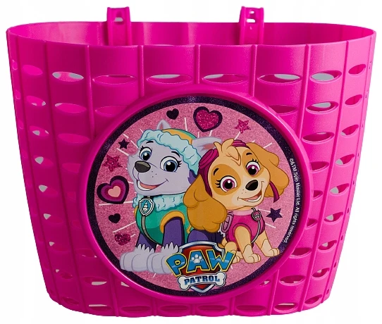 Disney Colzani Vaikiškas dviračio krepšelis Paw Patrol rožinės spalvos