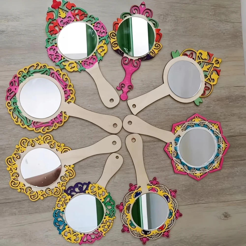 DIY MIRROR + 6 žymekliai + spalvingi kristalai