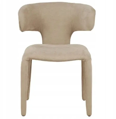 Dizainerio minkšta kėdė svetainei ir valgomajam Tobi beige Kare Design
