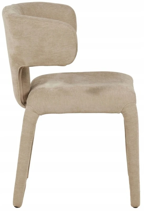 Dizainerio minkšta kėdė svetainei ir valgomajam Tobi beige Kare Design