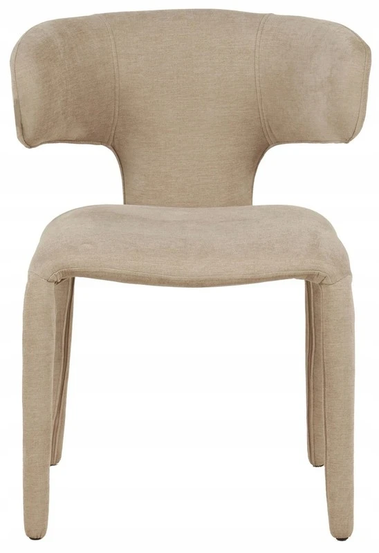 Dizainerio minkšta kėdė svetainei ir valgomajam Tobi beige Kare Design