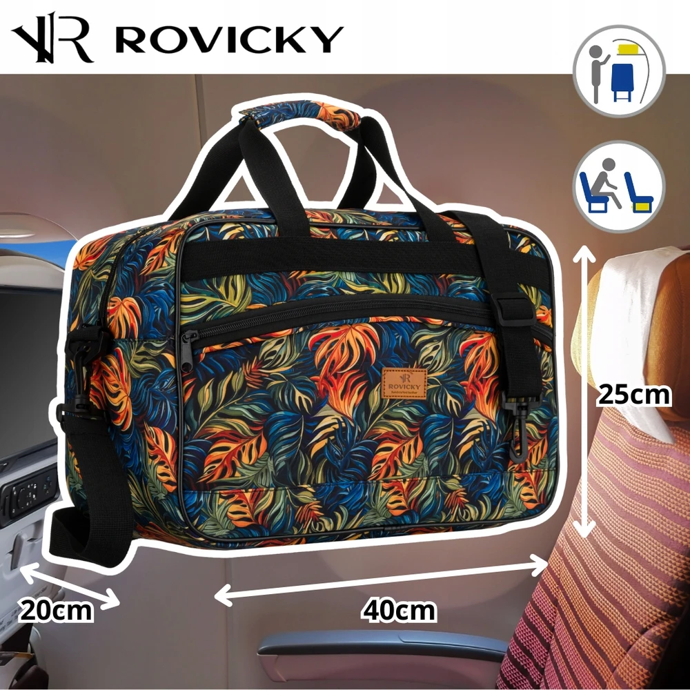 Dizaineriška rankinė kelioninė Rovicky 40x20x25, rankinis bagažas