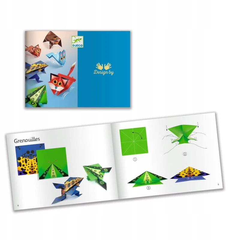 Djeco Origami rinkinys - Šokinėjantys gyvūnai
