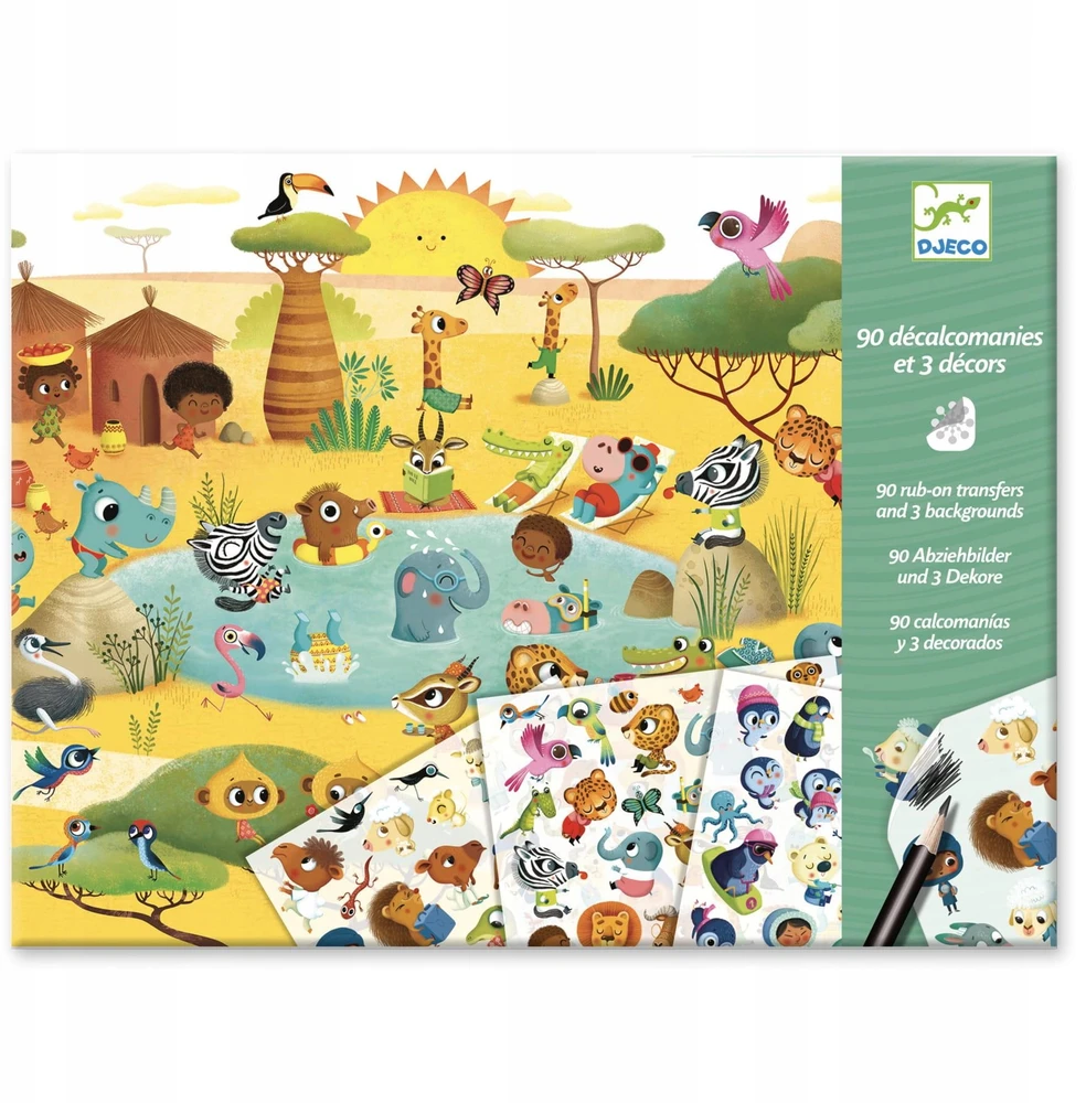 Djeco Nutrinami paveiksliukai - Savana, Dykuma, Šiaurės Ašigalis ( DJ09560 )