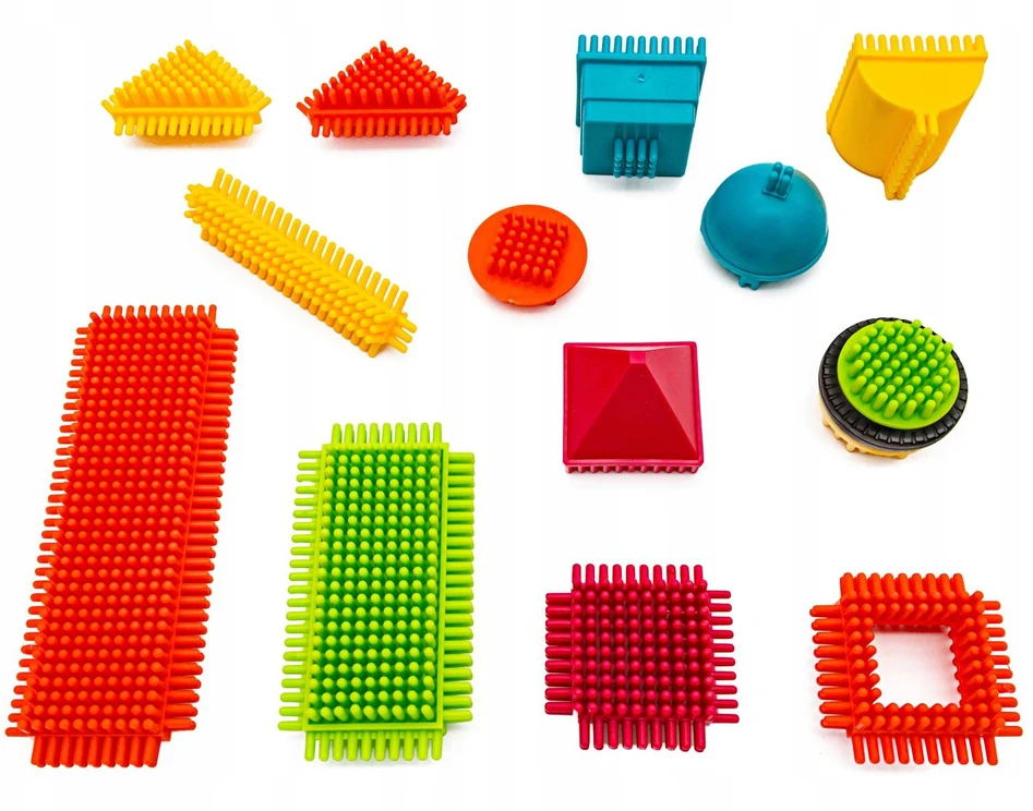DK 150 el plastikinių ežio konstrukcinių kaladėlių rinkinys