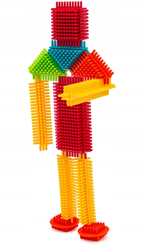 DK 150 el plastikinių ežio konstrukcinių kaladėlių rinkinys