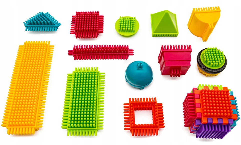 DK 150 el plastikinių ežio konstrukcinių kaladėlių rinkinys