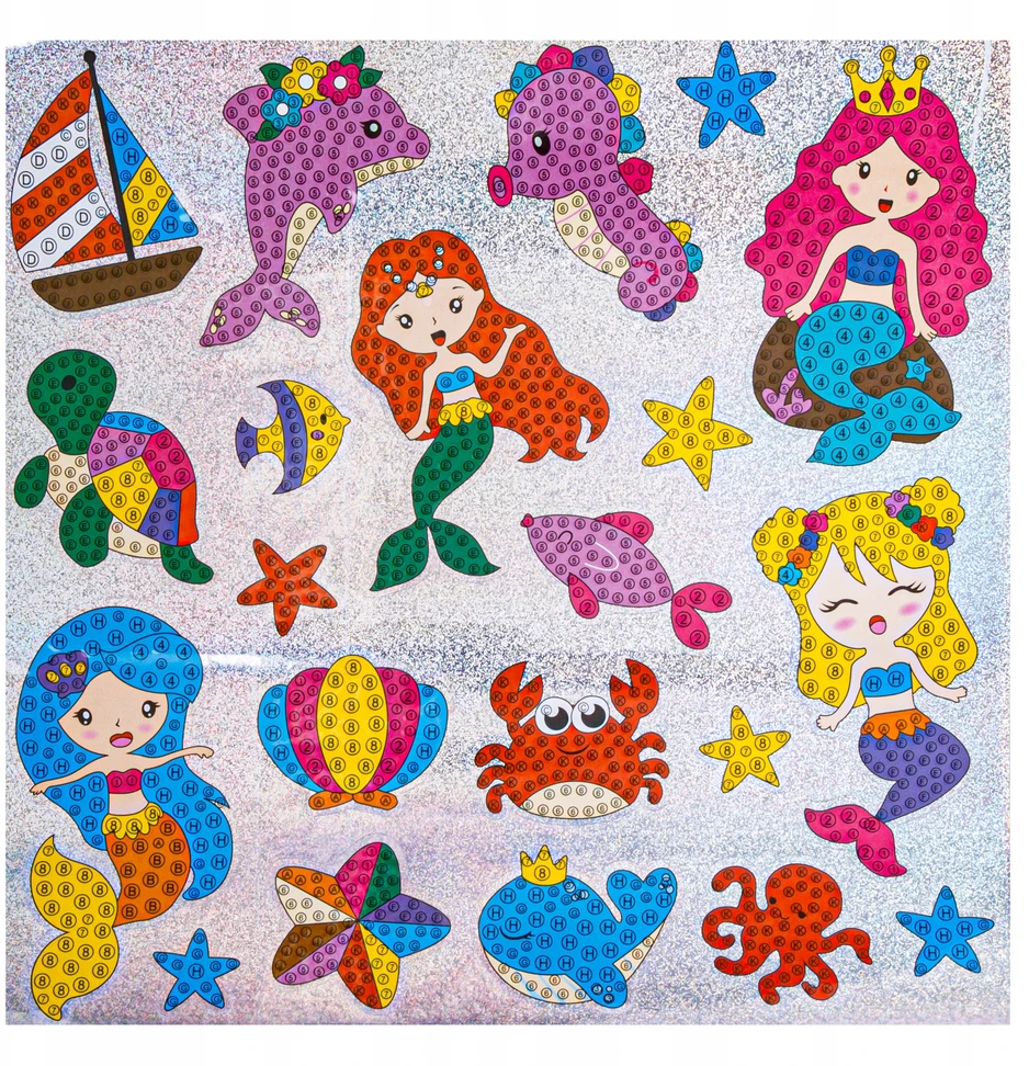 DK Deimantinė pasta DIAMOND EMBROIDERY 5D mozaika DIAMOND STICKERS MiX