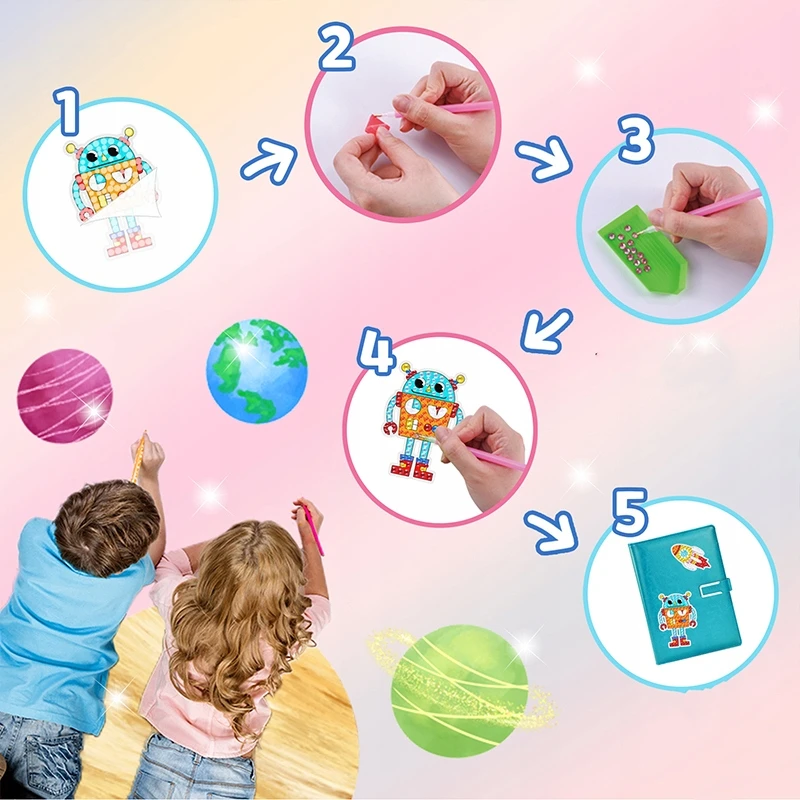 DK Deimantinė pasta DIAMOND EMBROIDERY 5D mozaika DIAMOND STICKERS MiX