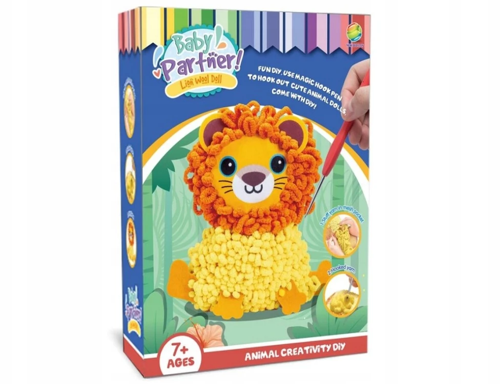 DK Kūrybinis pagalvėlės siuvimo rinkinys New Babylon Dream Kids Liūtas