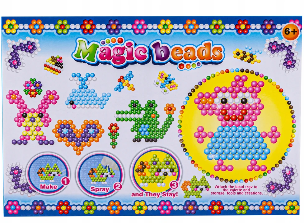 DK Kūrybinis rinkinys Magic Beads Vandens karoliukų mozaika, 600 d.