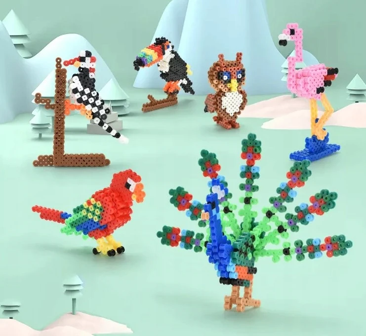 DK Lyginimo karoliukai Lyginimo karoliukai BIG rinkinys 3D Birds 3000 vnt.