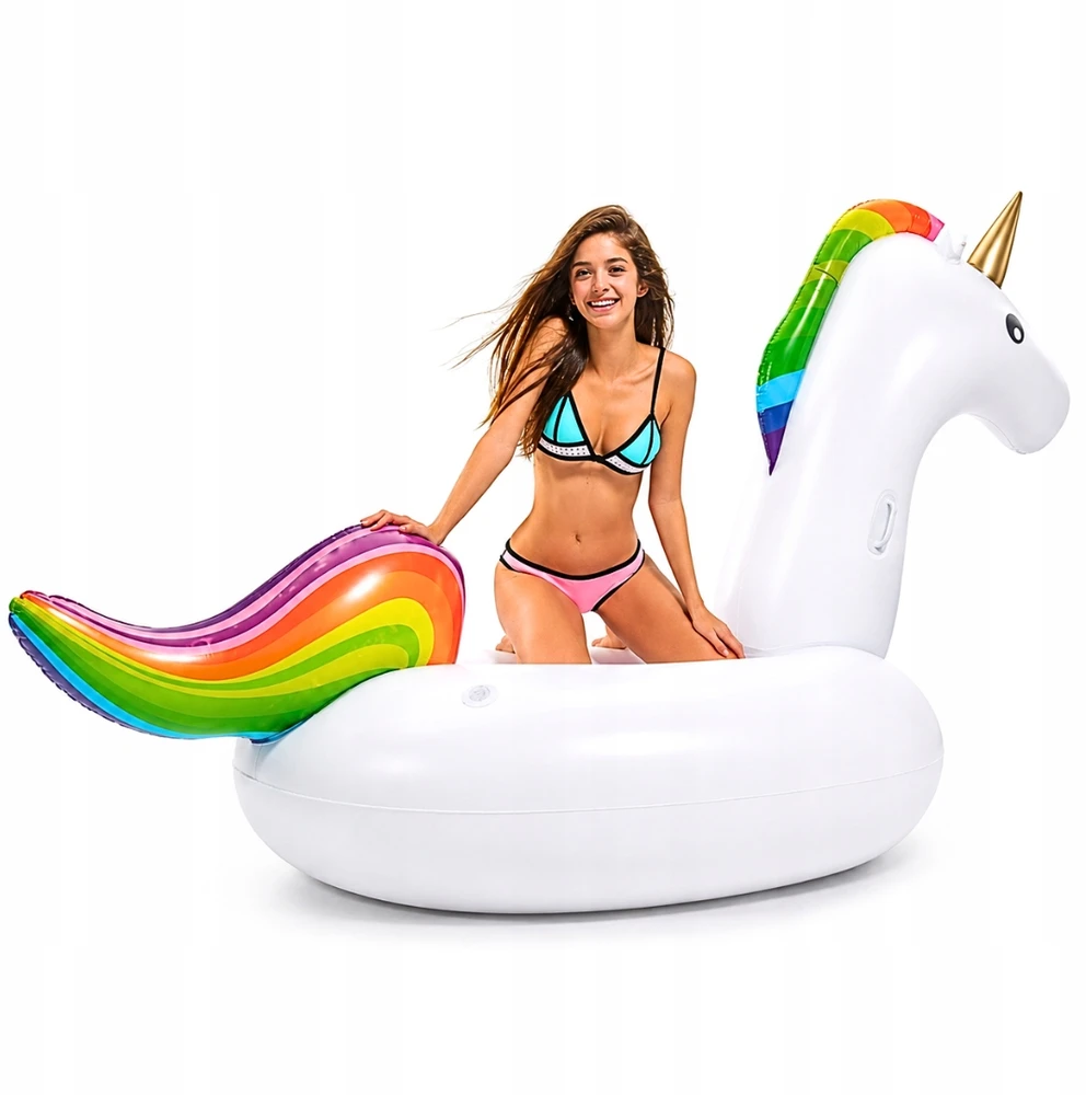 DK Maga DIDELIS PRIPUSTAMAS ČIUŽINIS PLAUKIMUI Baltas UNICORN XXL
