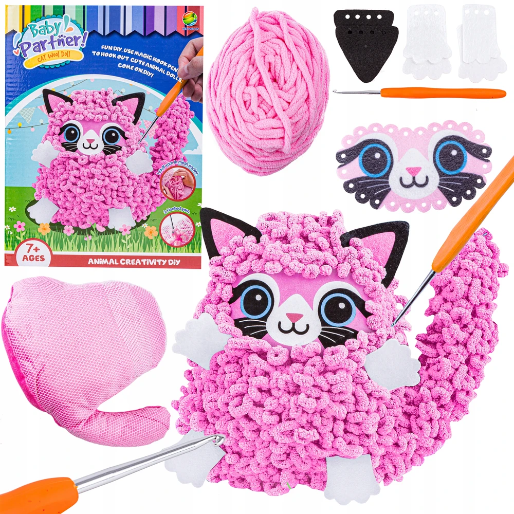 DK MASCOT kūrybinis siuvimo rinkinys siuvinėjimas įdaryti gyvūnų pagalvėlė CAT DIY