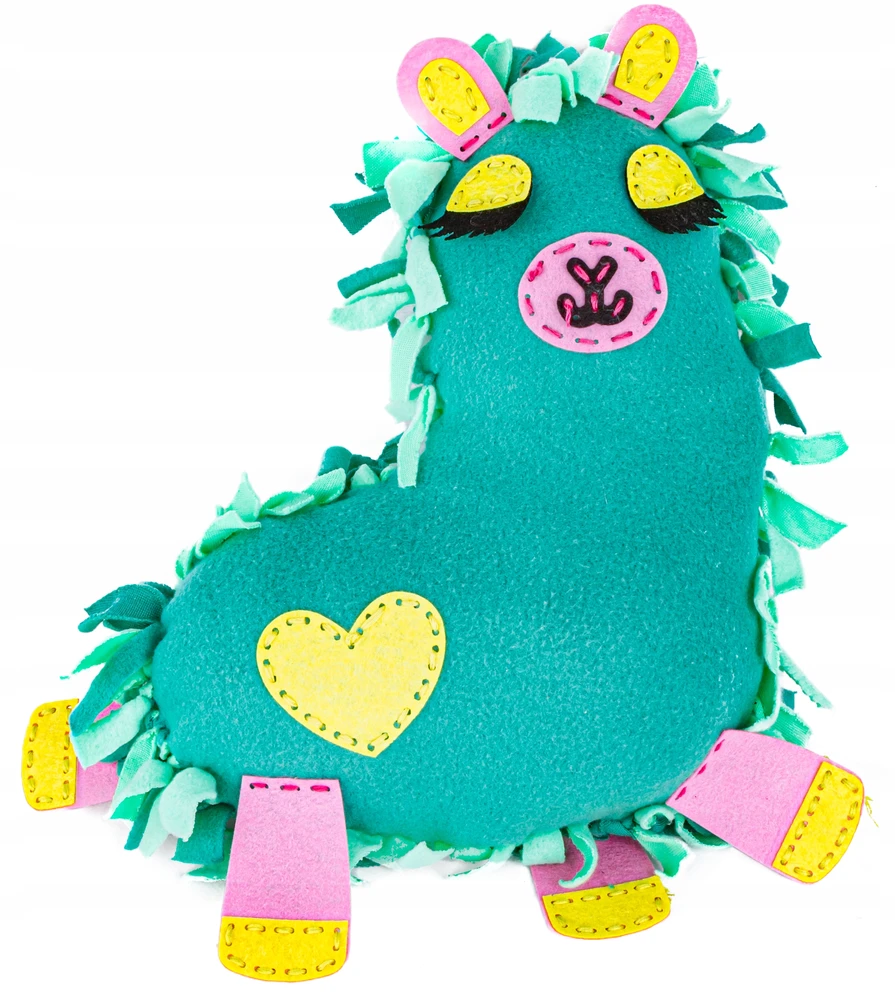 DK MASCOT siuvinėjimo rinkinys Kūrybinis siuvimo rinkinys pliušinė pagalvė LAMA DIY