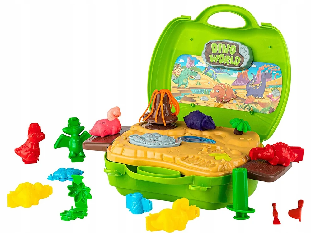 DK Plastilino lagaminas dinozaurai Ciastoline, 26 d.