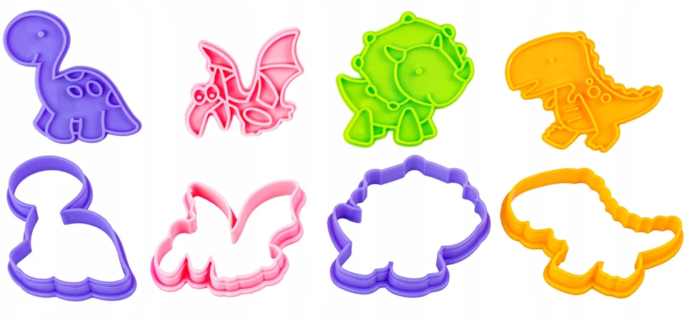 DK Playdough rinkinys Creative Spalvingos plastikinės formelės DINOZAURAS DINO