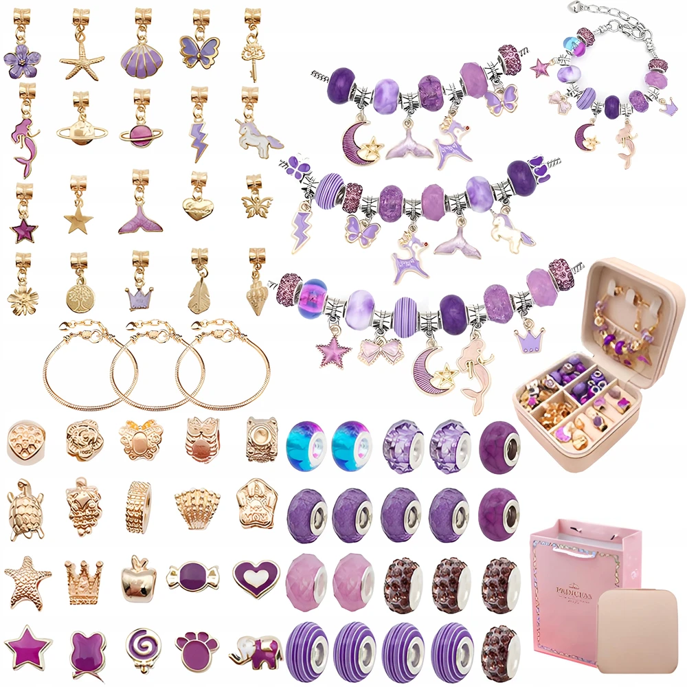 DK Vaikiškas juvelyrinių dirbinių rinkinys Violetinė Shades