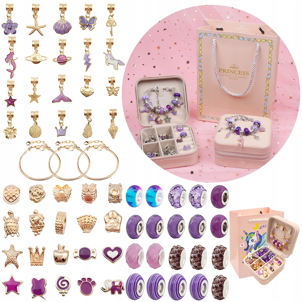 DK Vaikiškas juvelyrinių dirbinių rinkinys Violetinė Shades