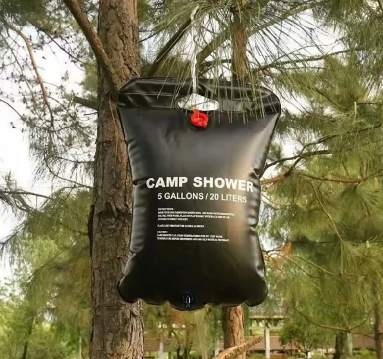 DKM TURISTINIS KEMPINGAS DUŠAS SOLAR BAG 20L KEMPINGAS KEMPINGO KELIONĖ