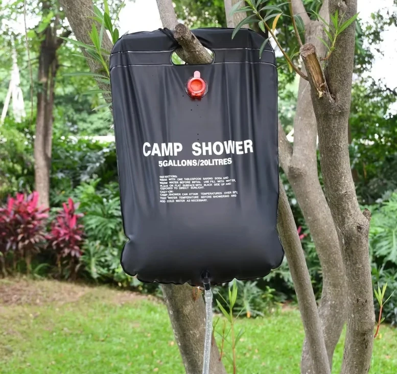 DKM TURISTINIS KEMPINGAS DUŠAS SOLAR BAG 20L KEMPINGAS KEMPINGO KELIONĖ