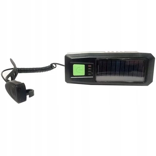DMR LAMPKA ROWEROWA SOLARNA LED USB KLAKSON DZWONEK