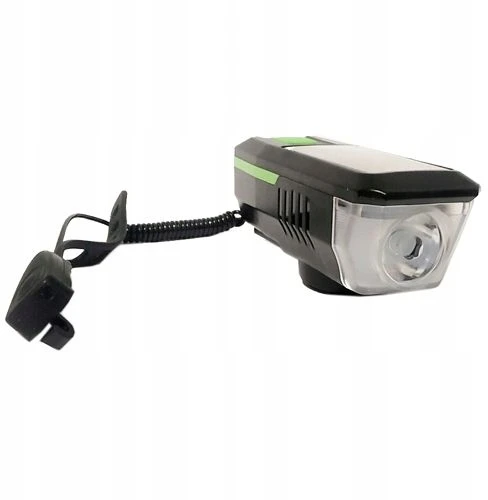 DMR LAMPKA ROWEROWA SOLARNA LED USB KLAKSON DZWONEK