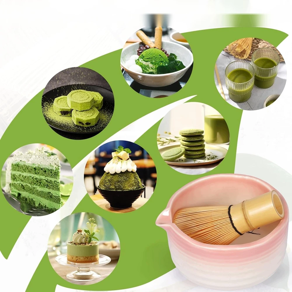 DO MATCHA RINKINYS 8 DALIES JAPONIŠKIO CEREMONINIO KERAMINIS DUBULAS