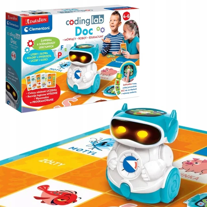 DOC - mokomasis robotas, skirtas mokytis programuoti - Clementoni 50730