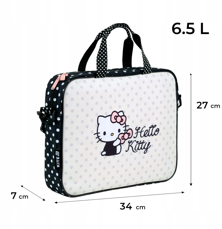 Dokumentų krepšys mergaitėms, skirtas Hello Kitty Kite popamokinei veiklai