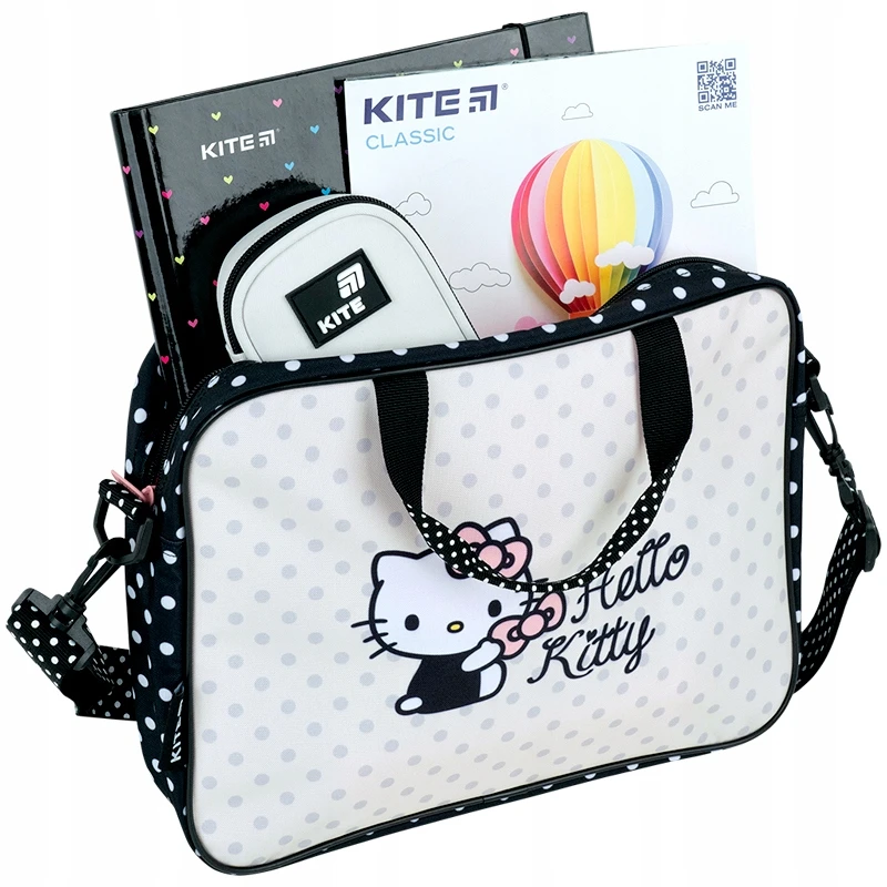Dokumentų krepšys mergaitėms, skirtas Hello Kitty Kite popamokinei veiklai