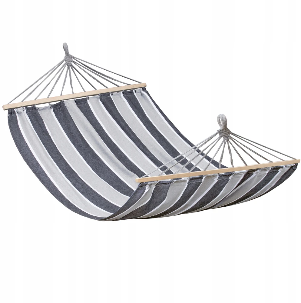 DOMAREX DIDELIS DVIMENYS SODO HAMAKAS STRONG XXL 290x150 CM GALVAS 120 CM + VIRVĖS