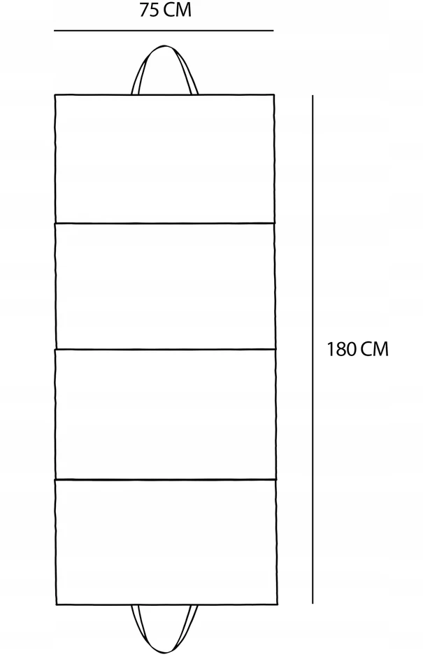 Domarex PAPLŪDŽIO KILIMAS UOLUOTOMS PAPLŪDIMS STORDAS DIDELIS XXL SULANKSTAMAS PILDO KILIMAS 180x75 CM