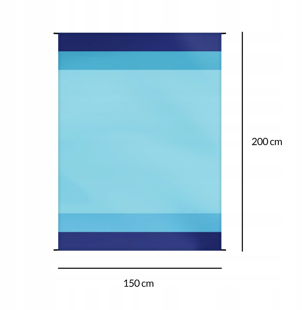 Domarex Vandeniui atspari TURISTINĖ PAPLŪDŽIO KILMĖ 150x200 CM SULANKSTAMAS LENGVAS + DĖKLAS