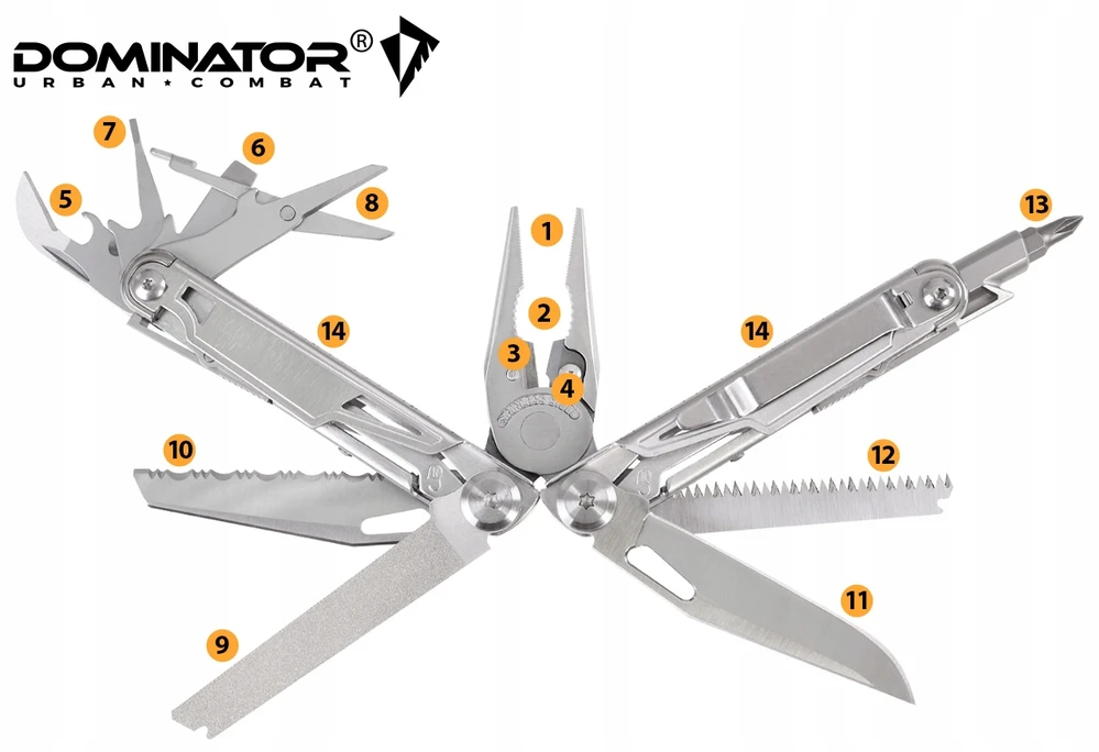 Dominator Uc Daugiafunkcinis įrankis Multitool Hero Ant Dominator Urban, pilkas