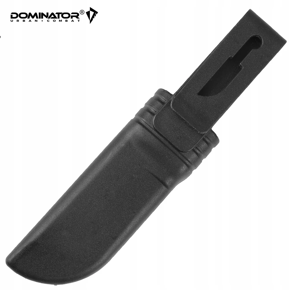 Dominator Uc Dominator Urban Combat Išgyvenimo peilis su kietu ašmeniu, ašmenys 7,5 cm, su dėklu, rudas/juodas