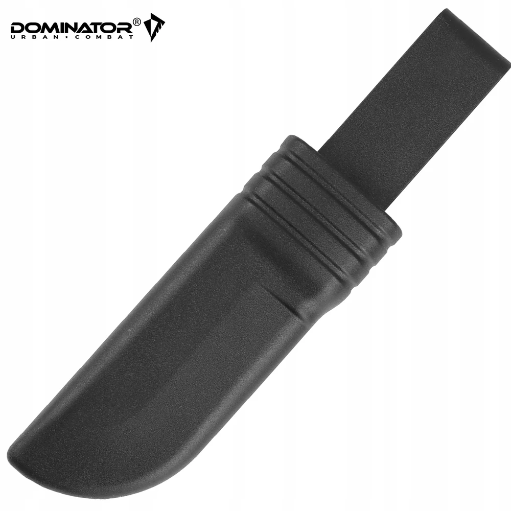 Dominator Uc Dominator Urban Combat Išgyvenimo peilis su kietu ašmeniu, ašmenys 7,5 cm, su dėklu, rudas/juodas