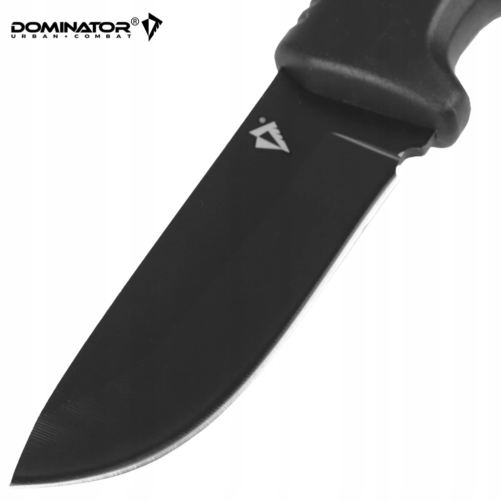 Dominator Uc Dominator Urban Combat Išgyvenimo peilis su kietu ašmeniu, ašmenys 7,5 cm, su dėklu, rudas/juodas