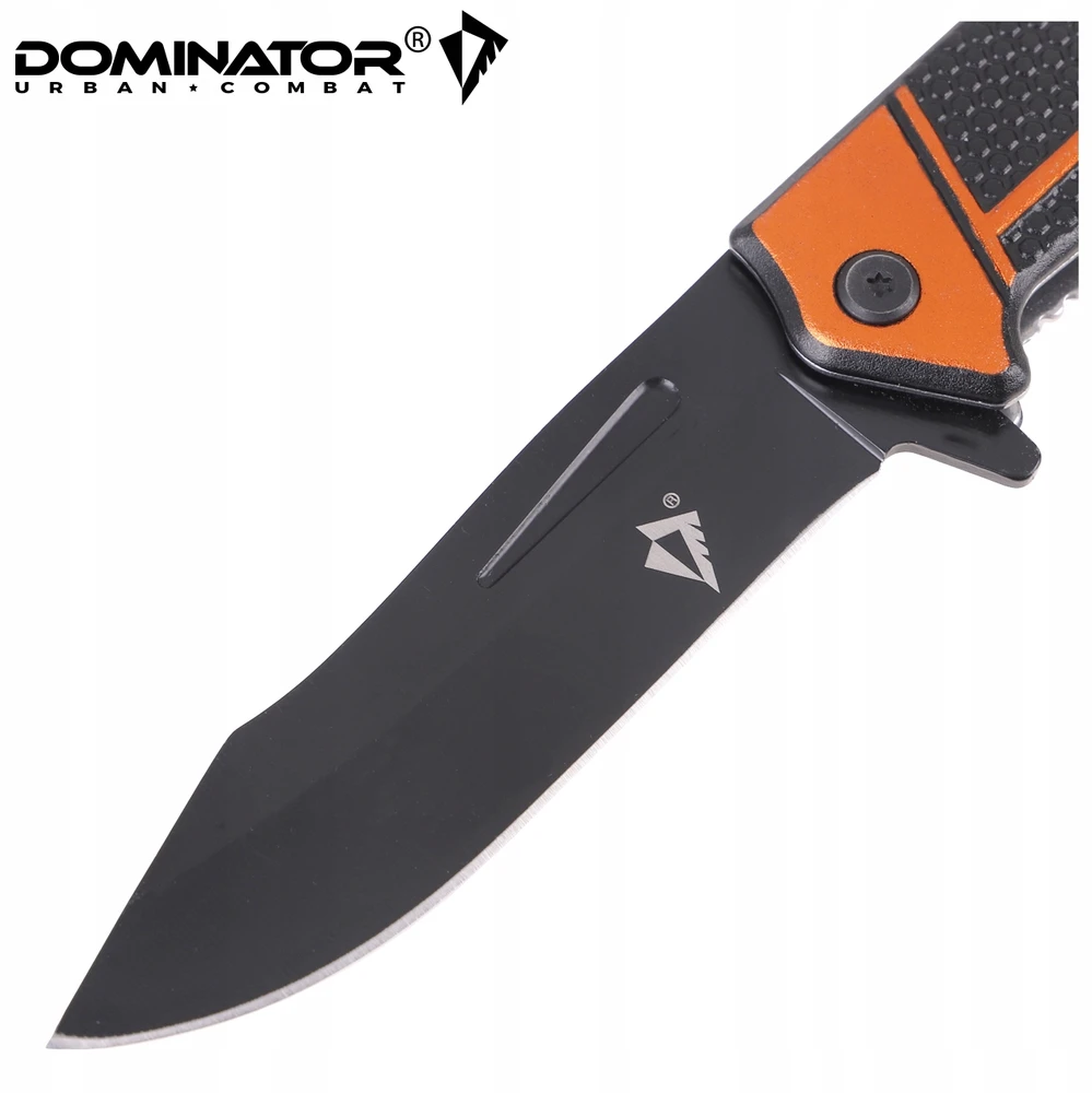 Dominator Uc Dominator Urban Combat Sulankstomas peilis 2-83 Gelbėjimo su langų daužikliu, ašmenys 9,6 cm, oranžinis/juodas