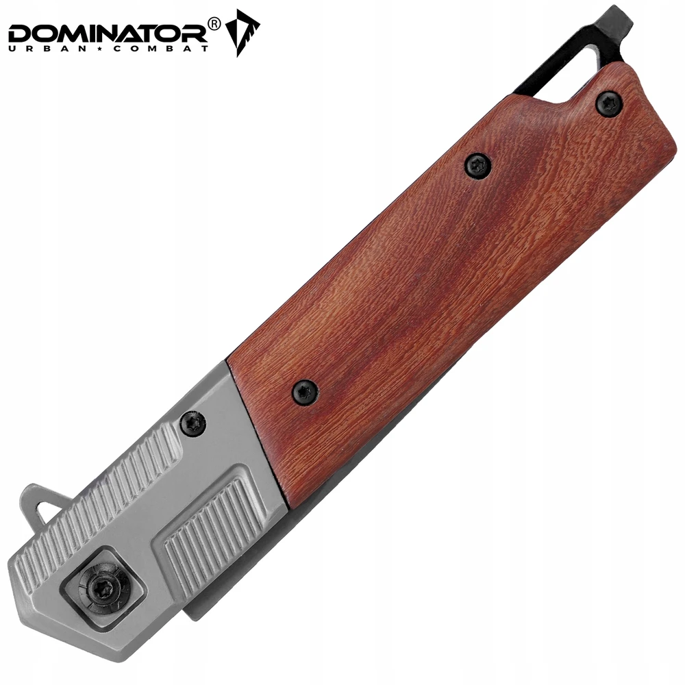 Dominator Uc Dominator Urban Combat Sulankstomas medžioklės peilis, ašmenys 8 cm, pilkas/medinis