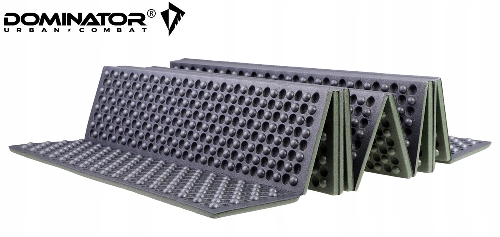 Dominator Uc Sulankstomas kilimėlis turistinis lovatiesis 180x59x2 miegojimui stovyklavietėje DOMINATOR olive