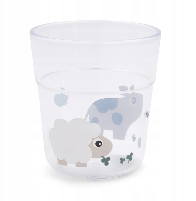 Done by Deer vaikiška stiklinė Glass L Tiny farm Sand (180 ml)
