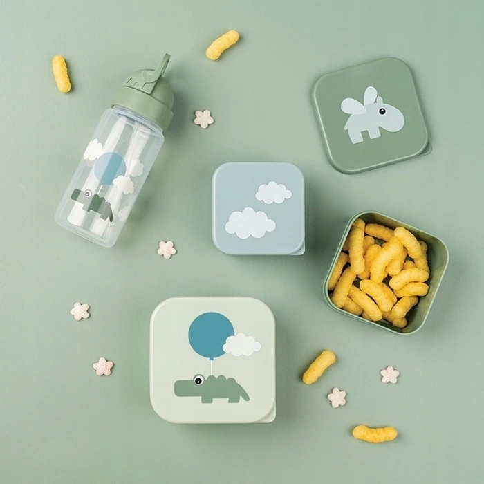 Done by Deer neišsiliejanti gertuvė su šiaudeliu Happy clouds Žalias