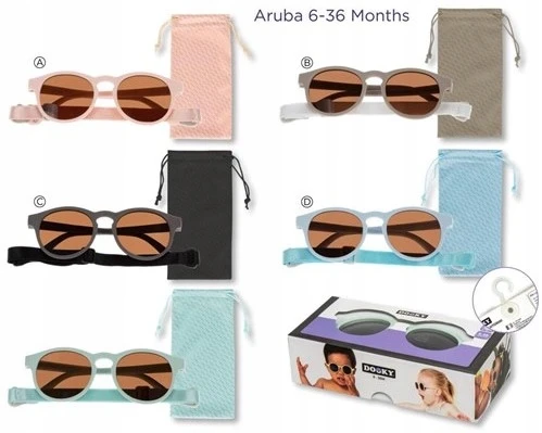 Dooky Aruba akinukai nuo 6 mėn. Uv400 rožiniai