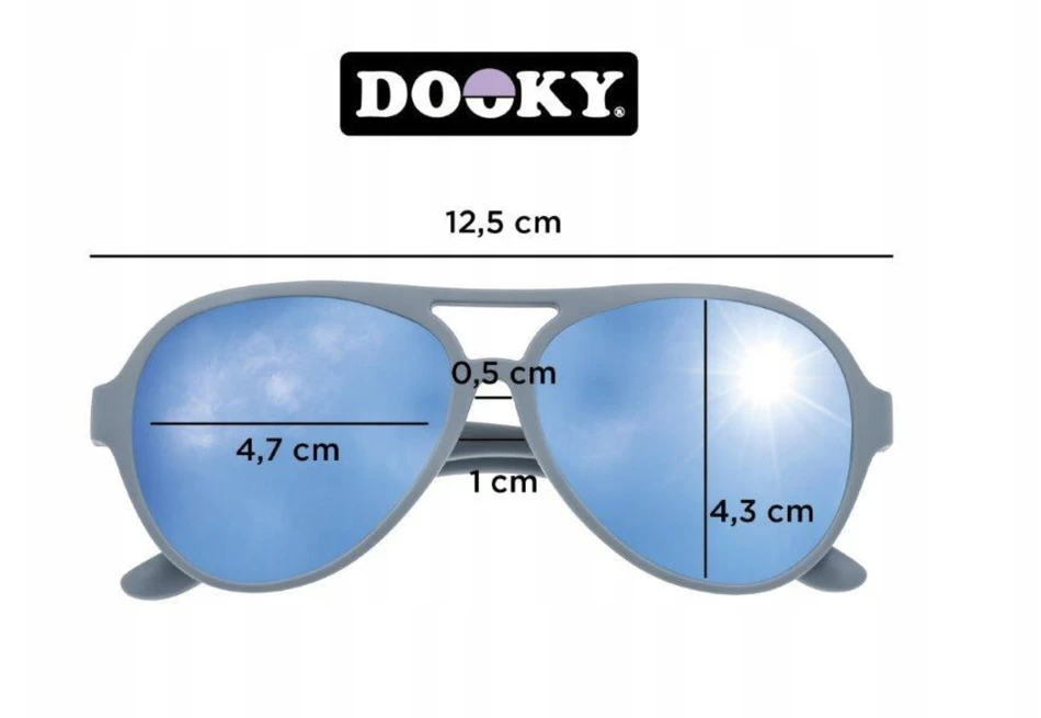"Dooky Jamaica Air Juodas" akiniai nuo saulės