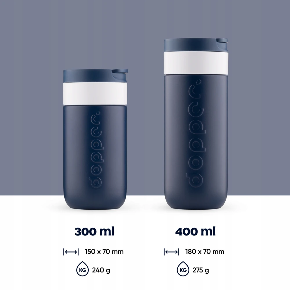 Dopper Travel Mug 300ml Breaker Mėlyna šiltas šaltas gazuotas