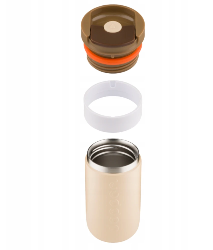 Dopper Travel Mug 300ml Earthy Brown šiltas šaltas gazuotas