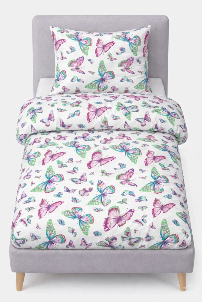 Doratex VAIKŲ PATALYS 120x160 MERGAITEI, COTTON POLAND PREMIUM BUTTERFLY