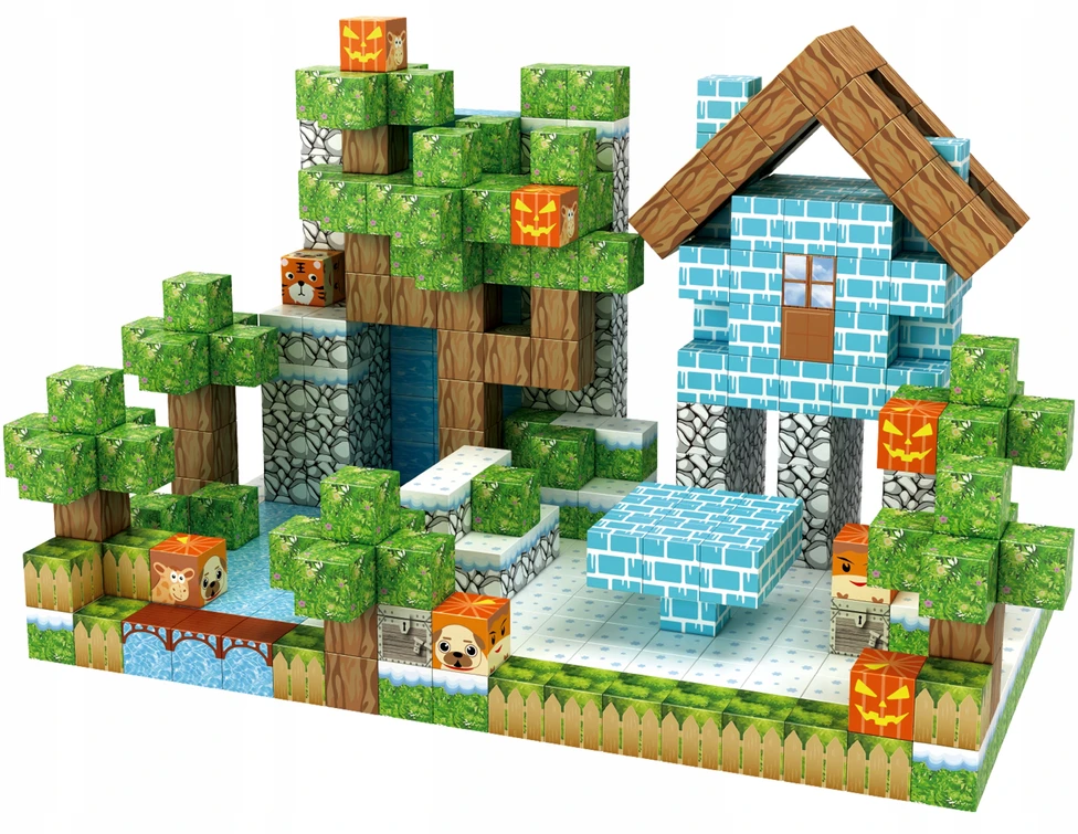 Doris Magnetiniai blokeliai 3D kubeliai kubeliai Pixels Set XL 100 vnt.