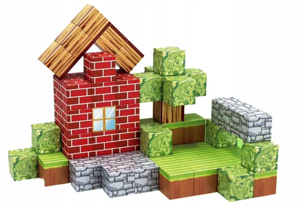 Doris Magnetiniai blokeliai Pixel Cubes Cubes Pixels XXL rinkinys 100 vnt.